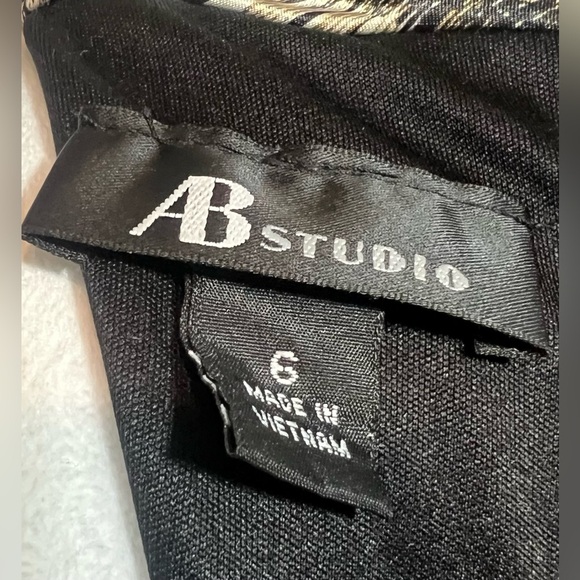 AB Studio Sleeveless Midi Polyester and Spandex Dress with Belt - Picture 4 of 5